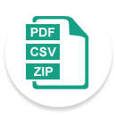 Export Data as PDF/CSV/ZIP
