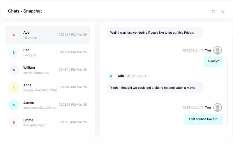 Spy on Snapchat Chats