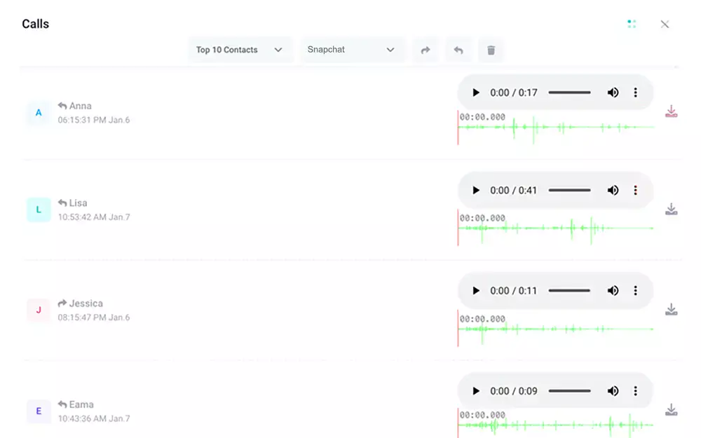 Spy on Snapchat Voice and Video Calls